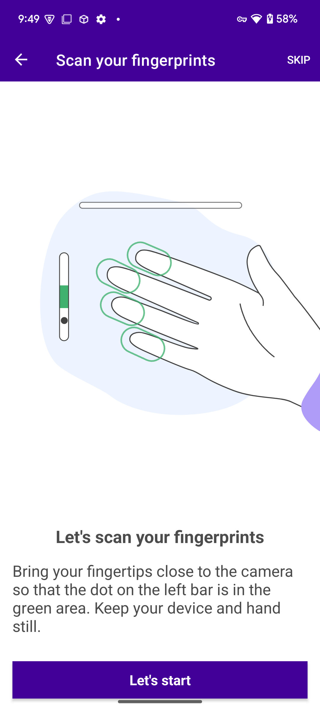 FingerSampleApp fingers tutorial